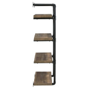 Elmcrest 24-inch 4-shelf Wall Bookshelf Rustic Oak - 804426