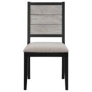 Elodie 7-piece Rectangular Extension Leaf Dining Set Black - 121221-S7