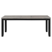 Elodie Rectangular 78-inch Extension Leaf Dining Table Black - 121221