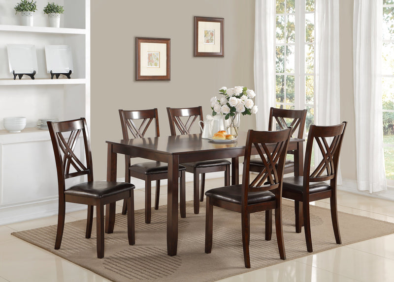 Eloise Brown 7 - Piece Dining Set - Lara FurnitureDining Room Set