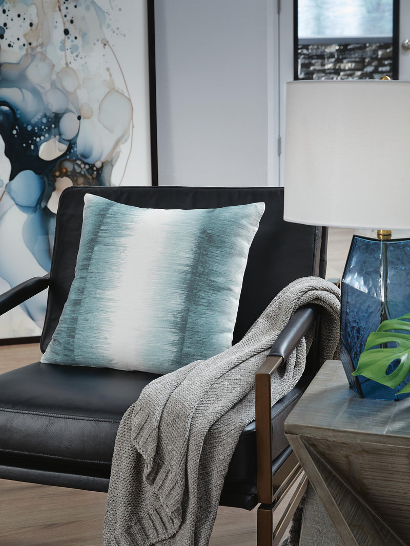 Elonwich Teal/White Pillow (Set of 4) - A1001106