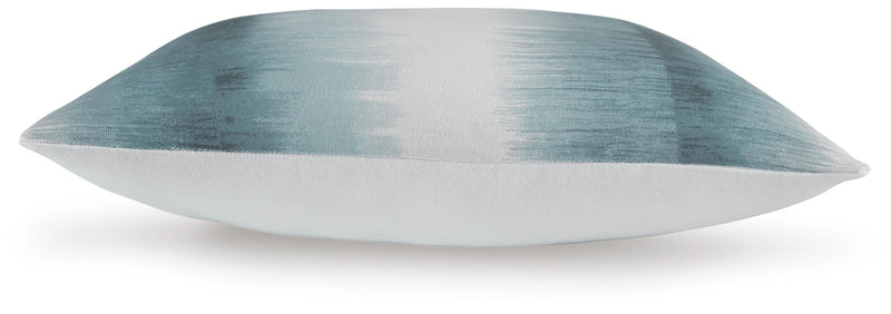 Elonwich Teal/White Pillow (Set of 4) - A1001106