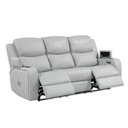 Elonzo Power Motion Sofa w/LED, Power Headrest & Speaker - LV05900