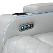 Elonzo Power Motion Sofa w/LED, Power Headrest & Speaker - LV05900
