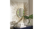 Elspeth Gold Finish Accent Mirror - Lara FurnitureOther Products