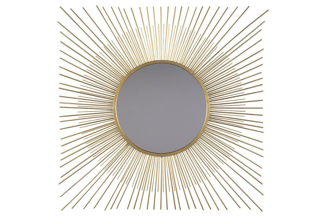 Elspeth Gold Finish Accent Mirror - Gate FurnitureOther Products