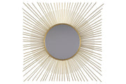 Elspeth Gold Finish Accent Mirror - Lara FurnitureOther Products