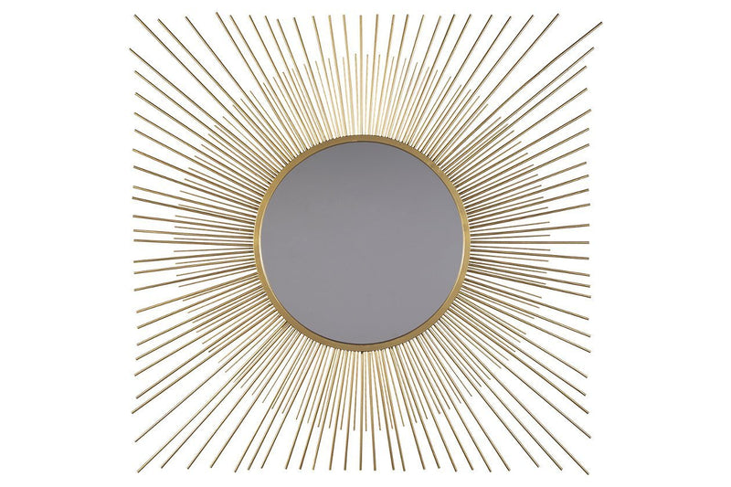 Elspeth Gold Finish Accent Mirror - Lara FurnitureOther Products