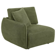 Elysia 5-piece Fabric Upholstered Modular Sectional Sofa Green - 551895-SETA