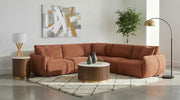 Elysia Fabric Upholstered Modular Armless Chair Coral - 551891