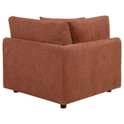 Elysia Fabric Upholstered Modular Corner Chair Coral - 551892