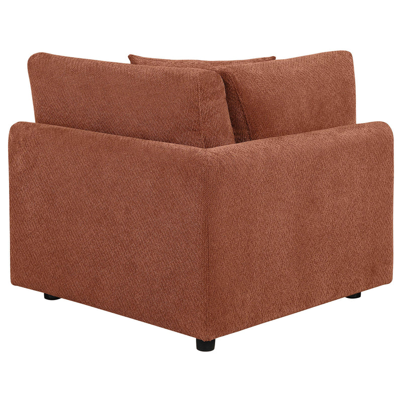 Elysia Fabric Upholstered Modular Corner Chair Coral - 551892