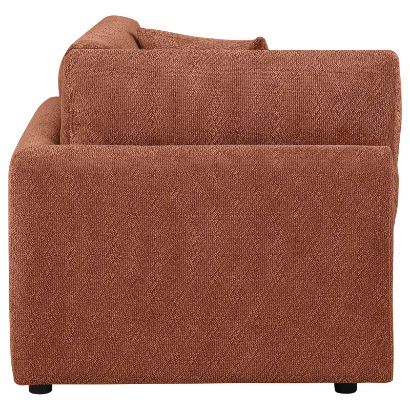 Elysia Fabric Upholstered Modular Corner Chair Coral - 551892