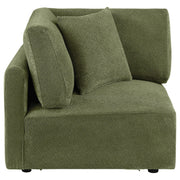 Elysia Fabric Upholstered Modular Corner Chair Green - 551896