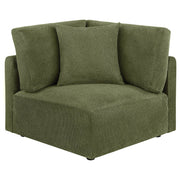 Elysia Fabric Upholstered Modular Corner Chair Green - 551896