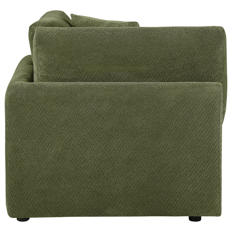 Elysia Fabric Upholstered Modular Corner Chair Green - 551896