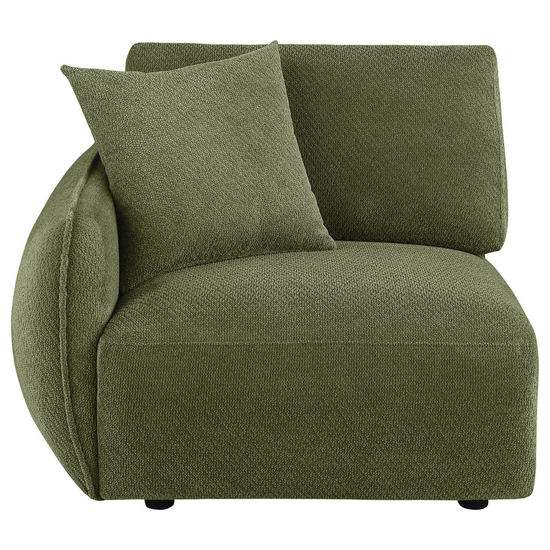 Elysia Fabric Upholstered Modular LAF Chair Green - 551898LAF