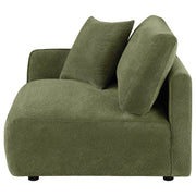 Elysia Fabric Upholstered Modular LAF Chair Green - 551898LAF