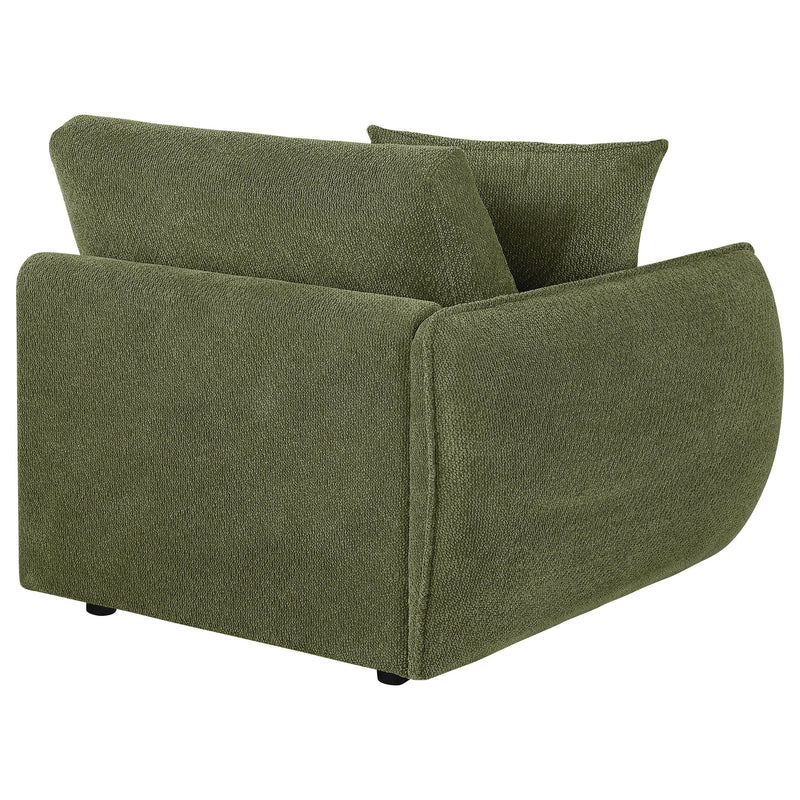 Elysia Fabric Upholstered Modular LAF Chair Green - 551898LAF