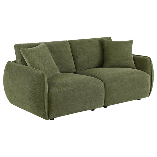 Elysia Fabric Upholstered Modular Lounge Loveseat Green - 551895-LOVE