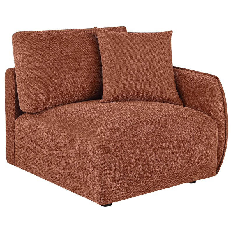 Elysia Fabric Upholstered Modular RAF Chair Coral - 551894RAF