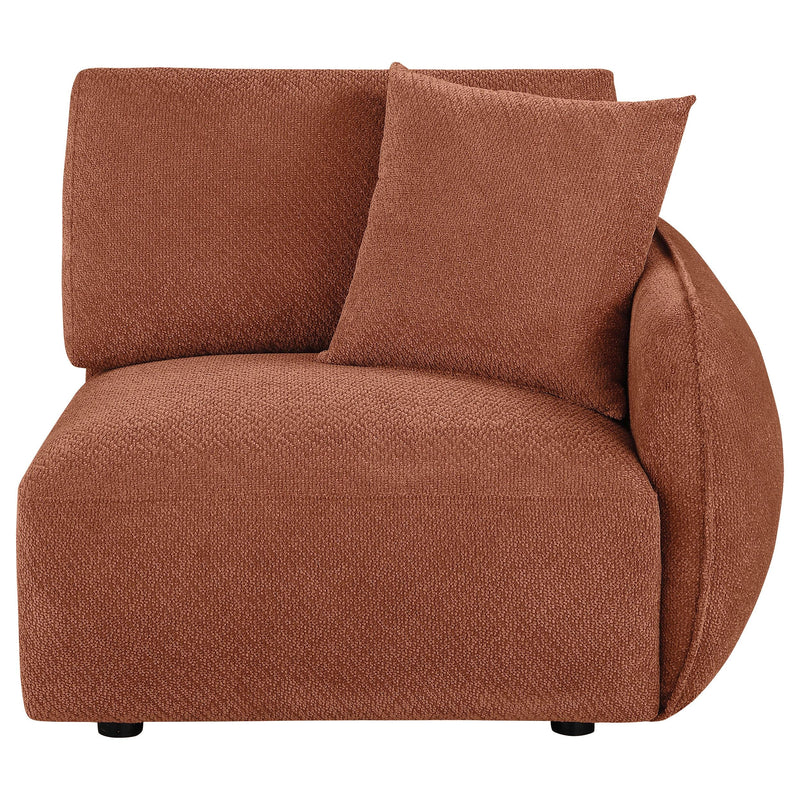 Elysia Fabric Upholstered Modular RAF Chair Coral - 551894RAF