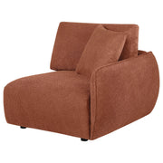 Elysia Fabric Upholstered Modular RAF Chair Coral - 551894RAF