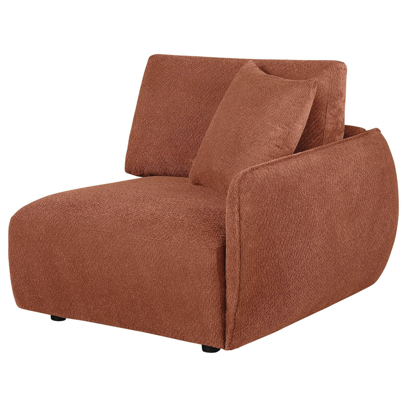 Elysia Fabric Upholstered Modular RAF Chair Coral - 551894RAF