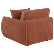 Elysia Fabric Upholstered Modular RAF Chair Coral - 551894RAF
