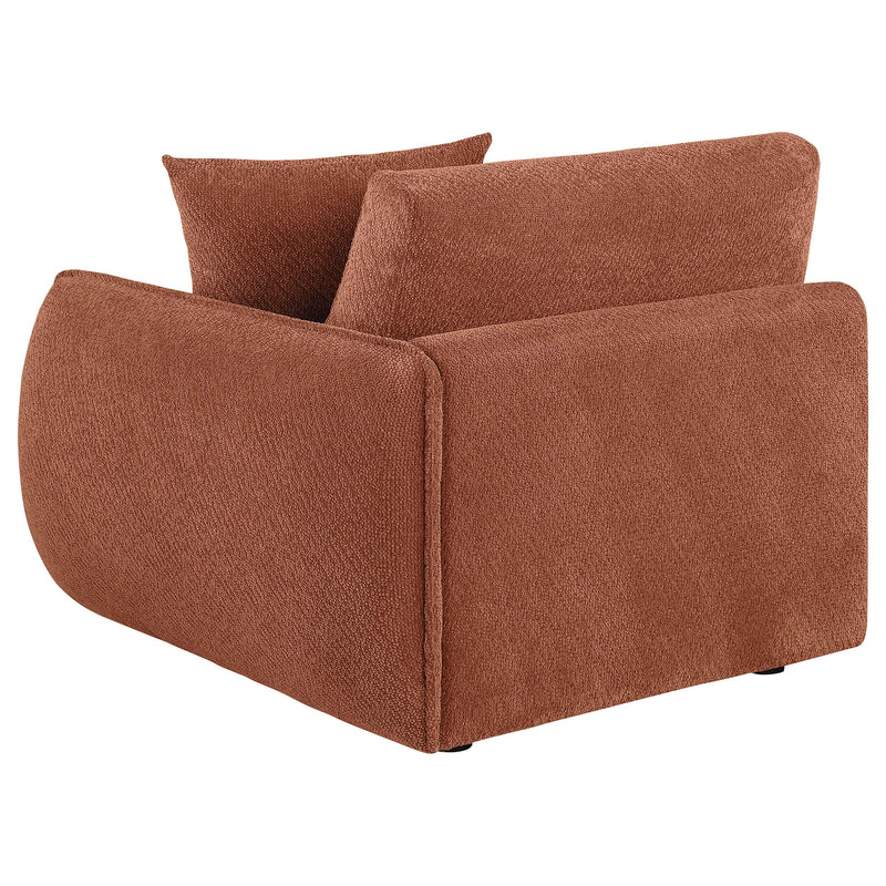 Elysia Fabric Upholstered Modular RAF Chair Coral - 551894RAF