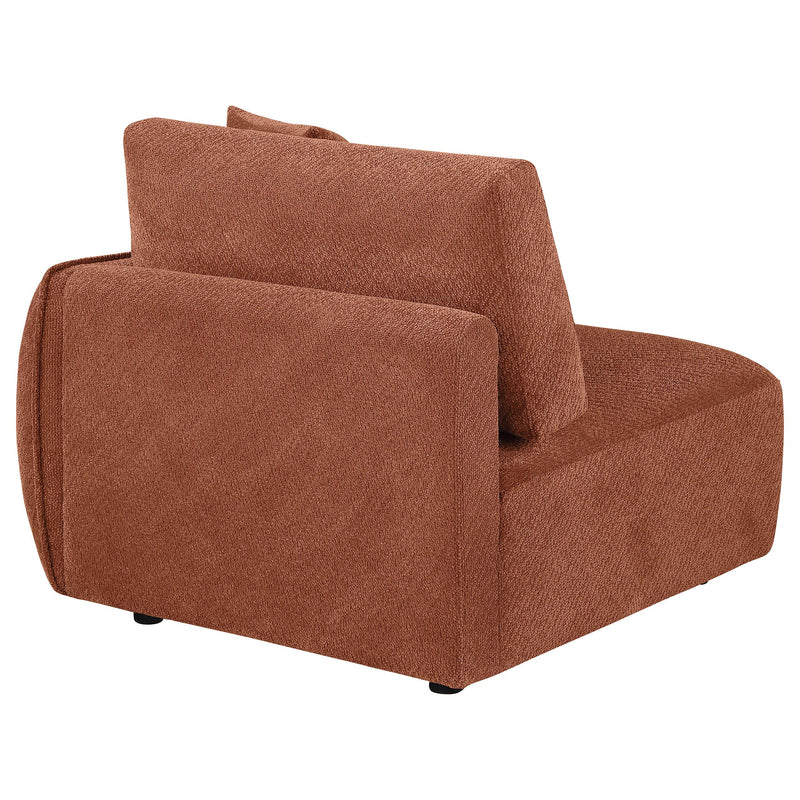 Elysia Fabric Upholstered Modular RAF Chair Coral - 551894RAF