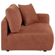 Elysia Fabric Upholstered Modular RAF Chair Coral - 551894RAF