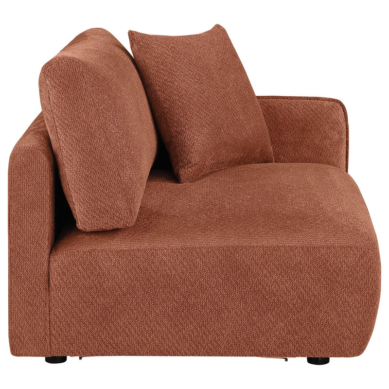 Elysia Fabric Upholstered Modular RAF Chair Coral - 551894RAF
