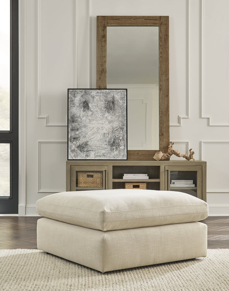 Elyza Linen 3-Piece Sectional with Ottoman from Ashley - Lara Furniture