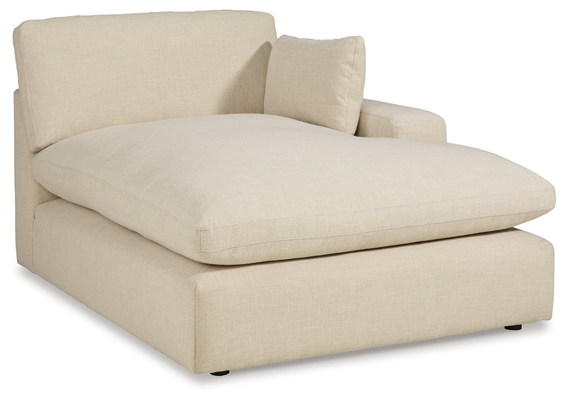 Elyza Linen 3-Piece Sectional with Ottoman from Ashley - Lara Furniture