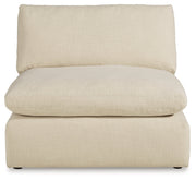 Elyza Linen 3-Piece Sectional with Ottoman from Ashley - Lara Furniture