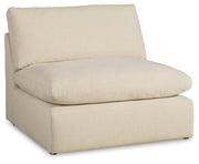 Elyza Linen 3-Piece Sectional with Ottoman from Ashley - Lara Furniture