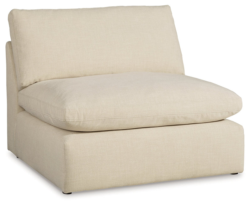 Elyza Linen 3-Piece Sectional with Ottoman from Ashley - Lara Furniture