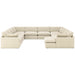 Elyza Linen 10 - Piece RAF Chaise Sectional - Gate FurnitureSectional