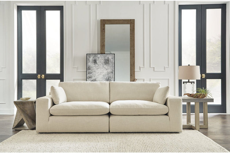Elyza Linen 2 - Piece Sectional - Lara FurnitureLoveseat