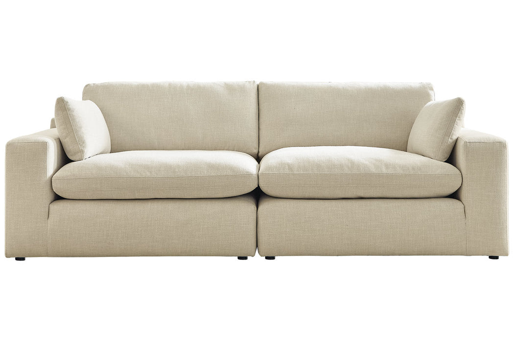 Elyza Linen 2 - Piece Sectional - Gate FurnitureLoveseat