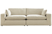 Elyza Linen 2 - Piece Sectional - Lara FurnitureLoveseat