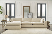 Elyza Linen 3 - Piece LAF Chaise Sectional - Lara FurnitureSectional