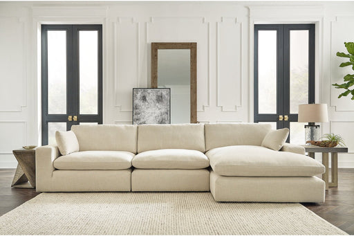 Elyza Linen 3 - Piece RAF Chaise Sectional - Lara FurnitureSectional