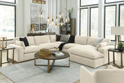 Elyza Linen 5 - Piece RAF Chaise Sectional - Lara FurnitureSectional