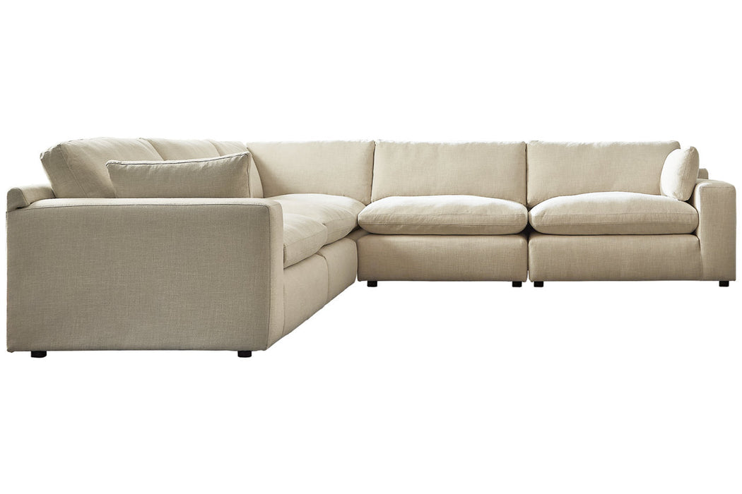 Elyza Linen 5 - Piece Sectional - Gate FurnitureSectional