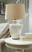 Emelda Cream Table Lamp - Gate FurnitureTable Lamp