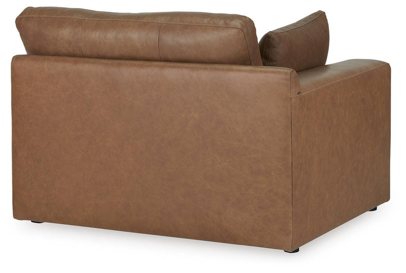 Emilia Caramel 3-Piece Sectional and 2 Ottomans - 30901U2