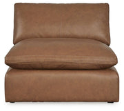 Emilia Caramel 3-Piece Sectional Sofa, 2-Piece Sectional Loveseat and Ottoman - 30901U3