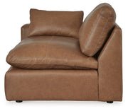 Emilia Caramel 3-Piece Sectional Sofa, 2-Piece Sectional Loveseat and Ottoman - 30901U3